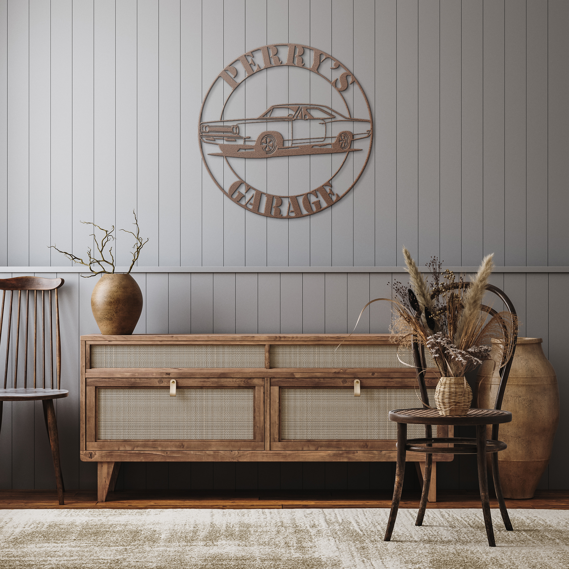 1969_Road_Runner_Metal_Sign__Custom_Ame_Copper_Rustic_Hallway_Mockup.png