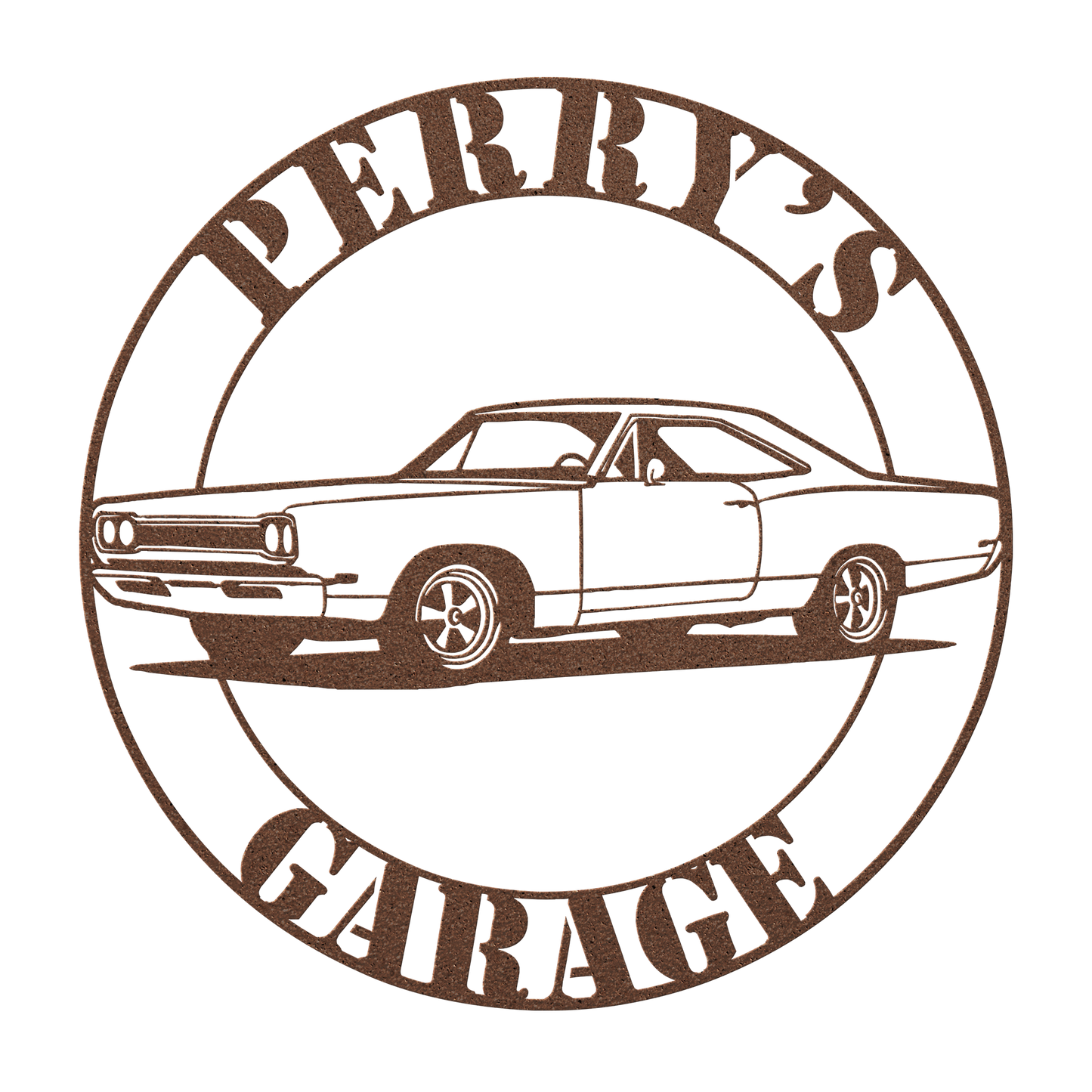 Durable powder-coated 1969 Road Runner wall art