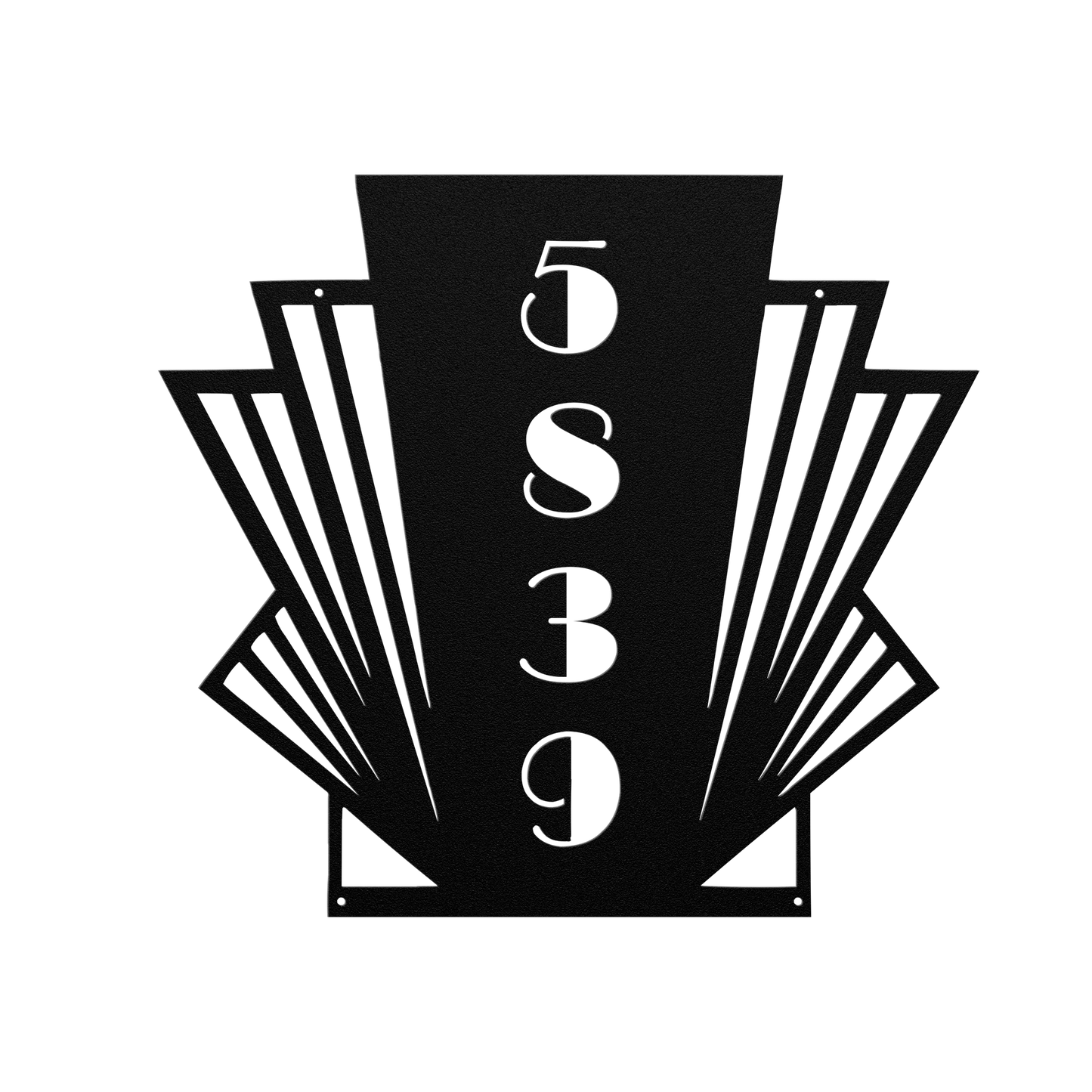 Art Nouveau Metal Address Sign