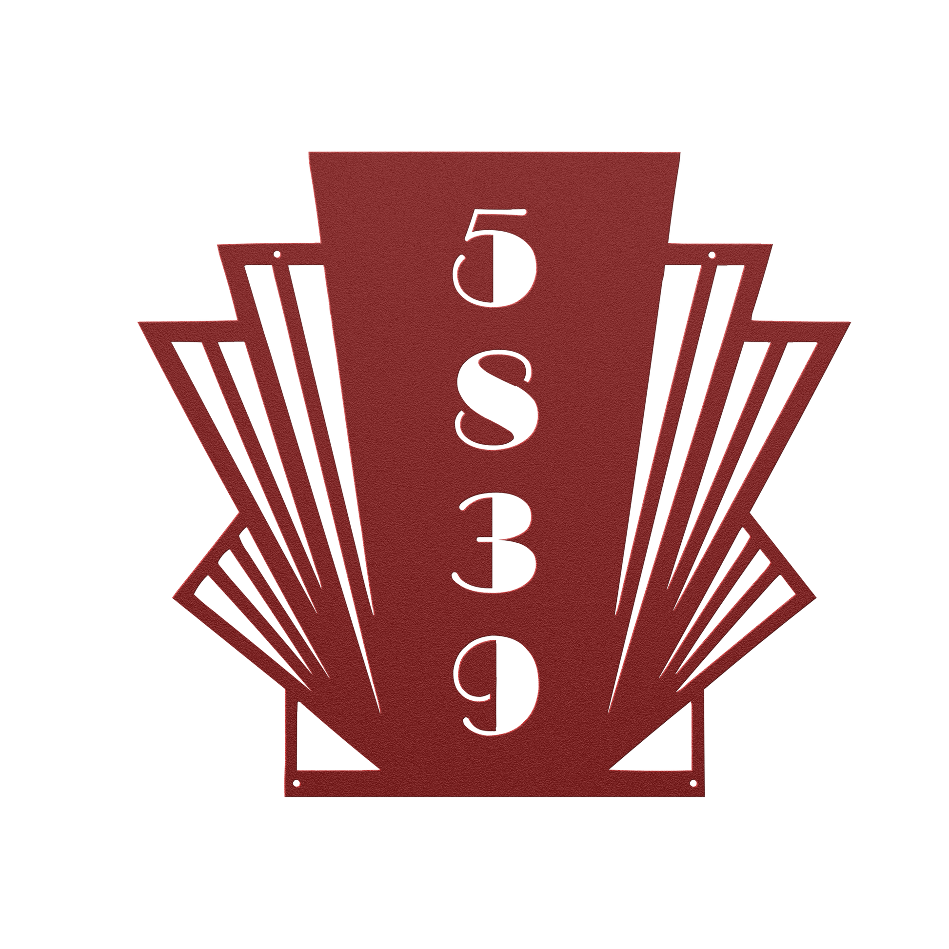 Modern vintage vertical address sign