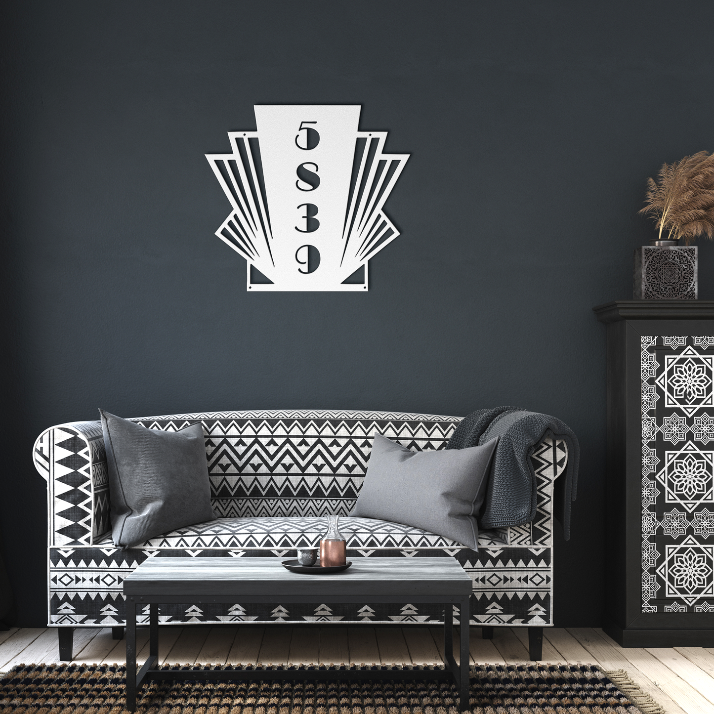 Art_Deco_Vertical_Metal_Address_Sign__C_White_Dark_Living_Room_Mockup.png