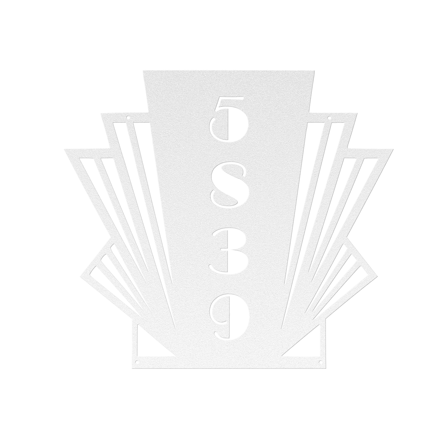 metal art deco sign