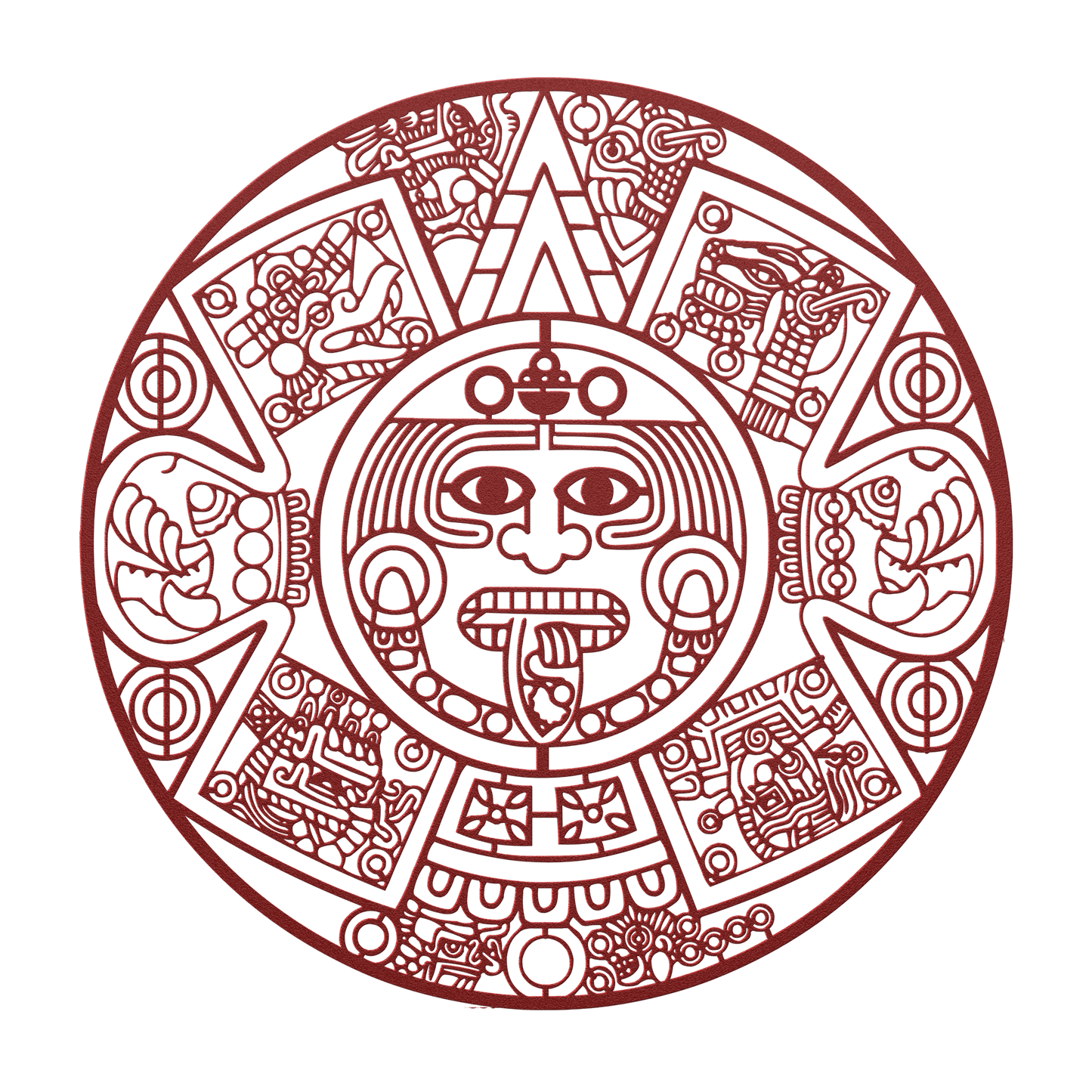 Aztec_Mayan_Mexican_Calendar_Metal_Wall__Red_Transparent_Mockup.png