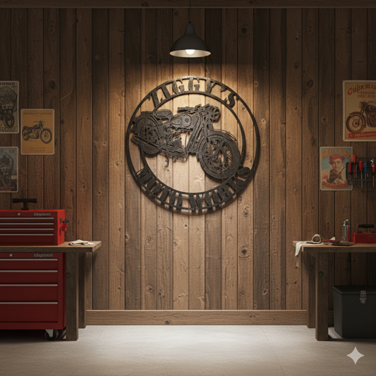 BMW Motorcycle Sign