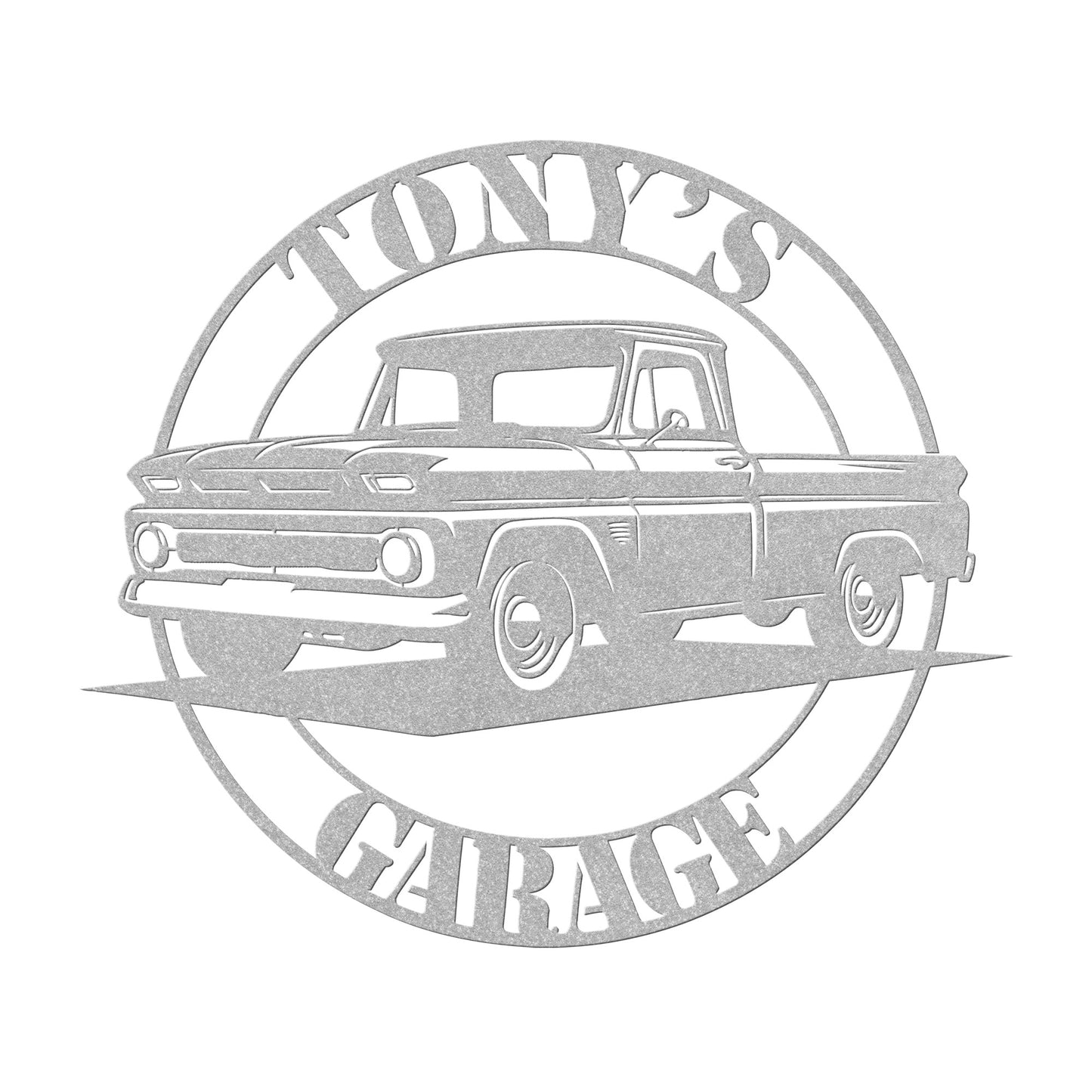 Chevy Truck Metal Garage Sign – Vintage Classic Car Wall Art, Personalized Steel Decor (USA Made)