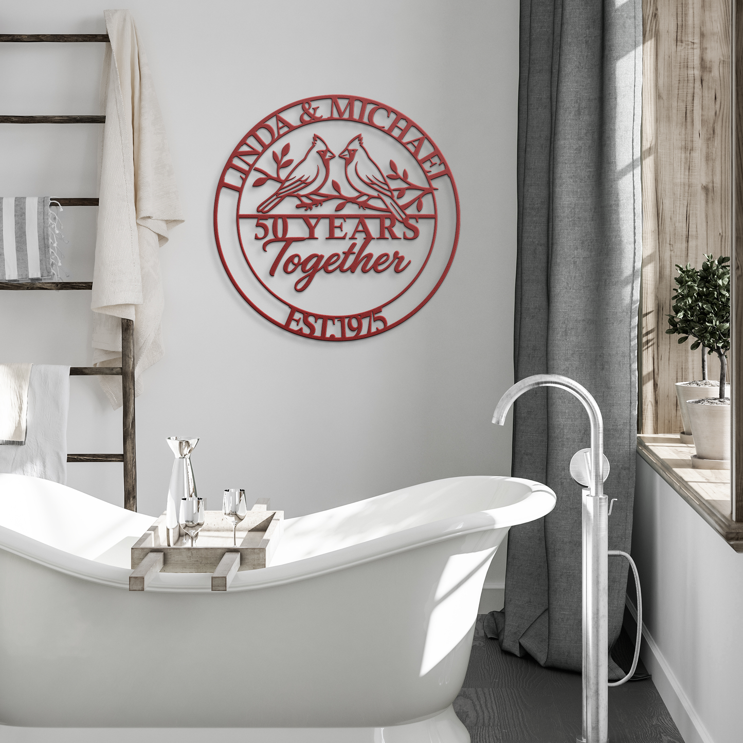 Custom_50th_Anniversary_Lovebirds_Metal__Red_Modern_Bathroom_Mockup.png