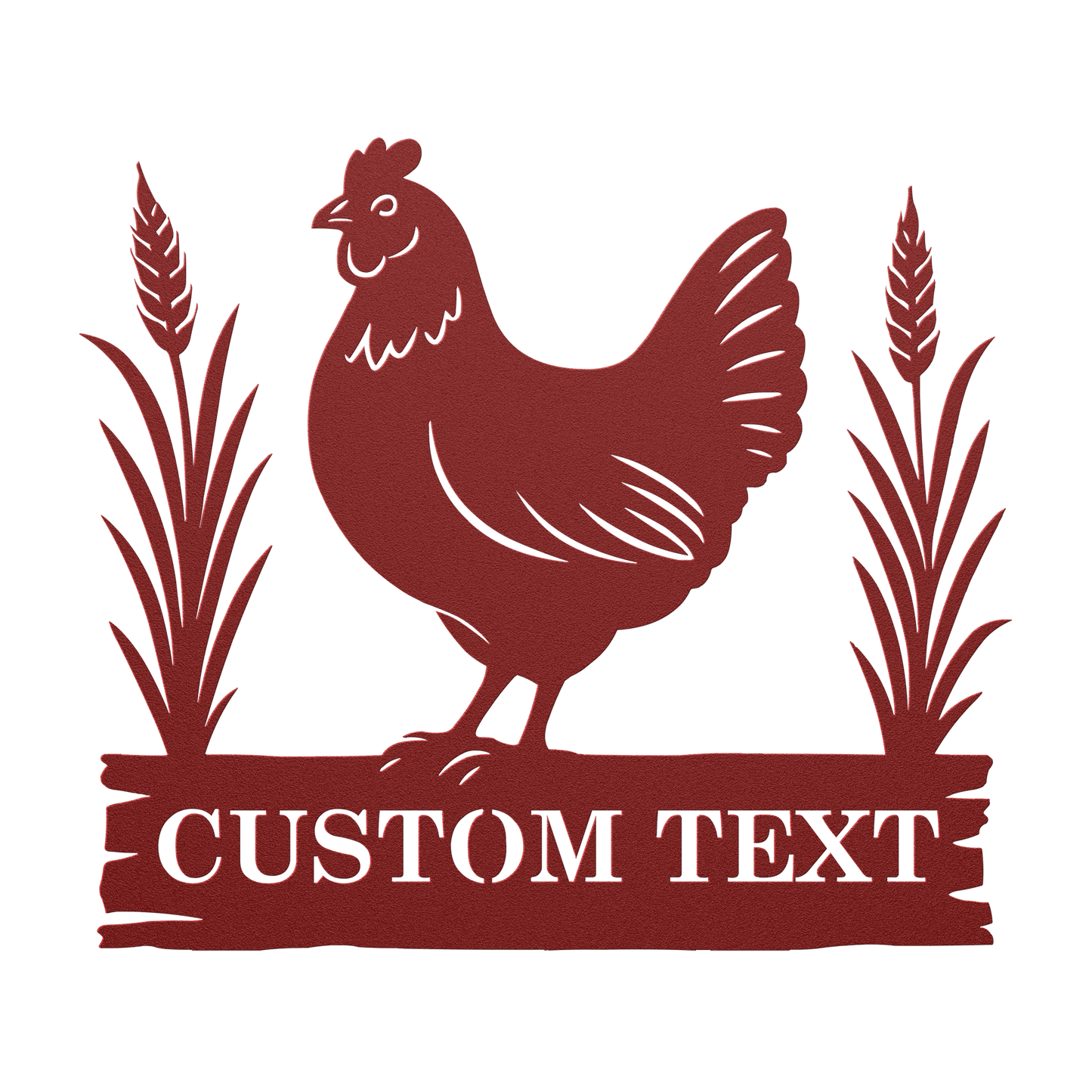 Rustic farmhouse chicken coop sign for outdoors