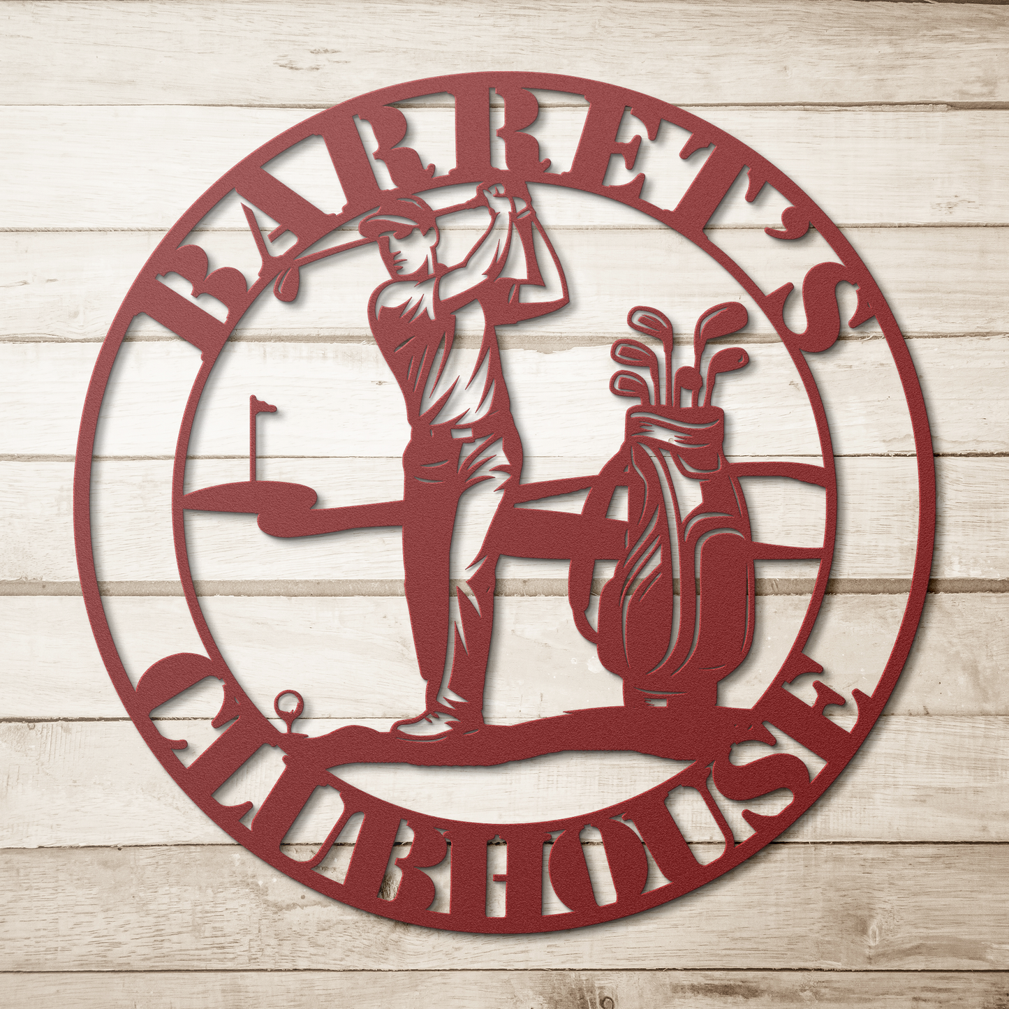 club house sign