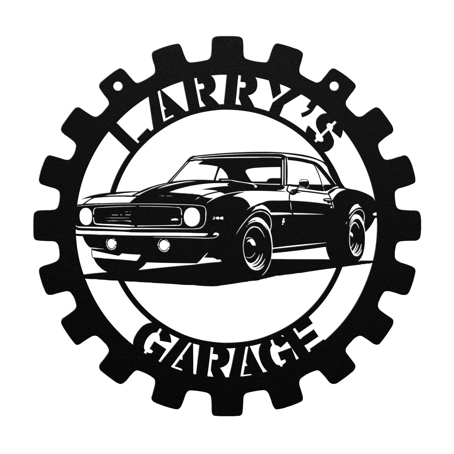 Custom Muscle Car Metal Wall Art