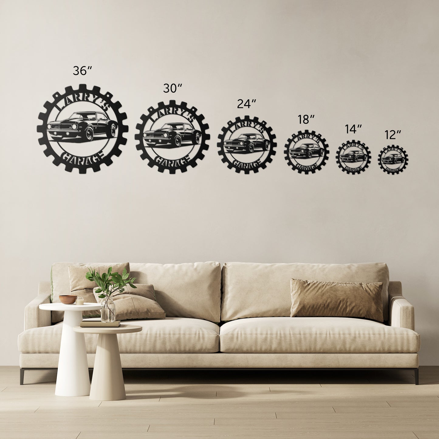 Custom Muscle Car Metal Wall Art
