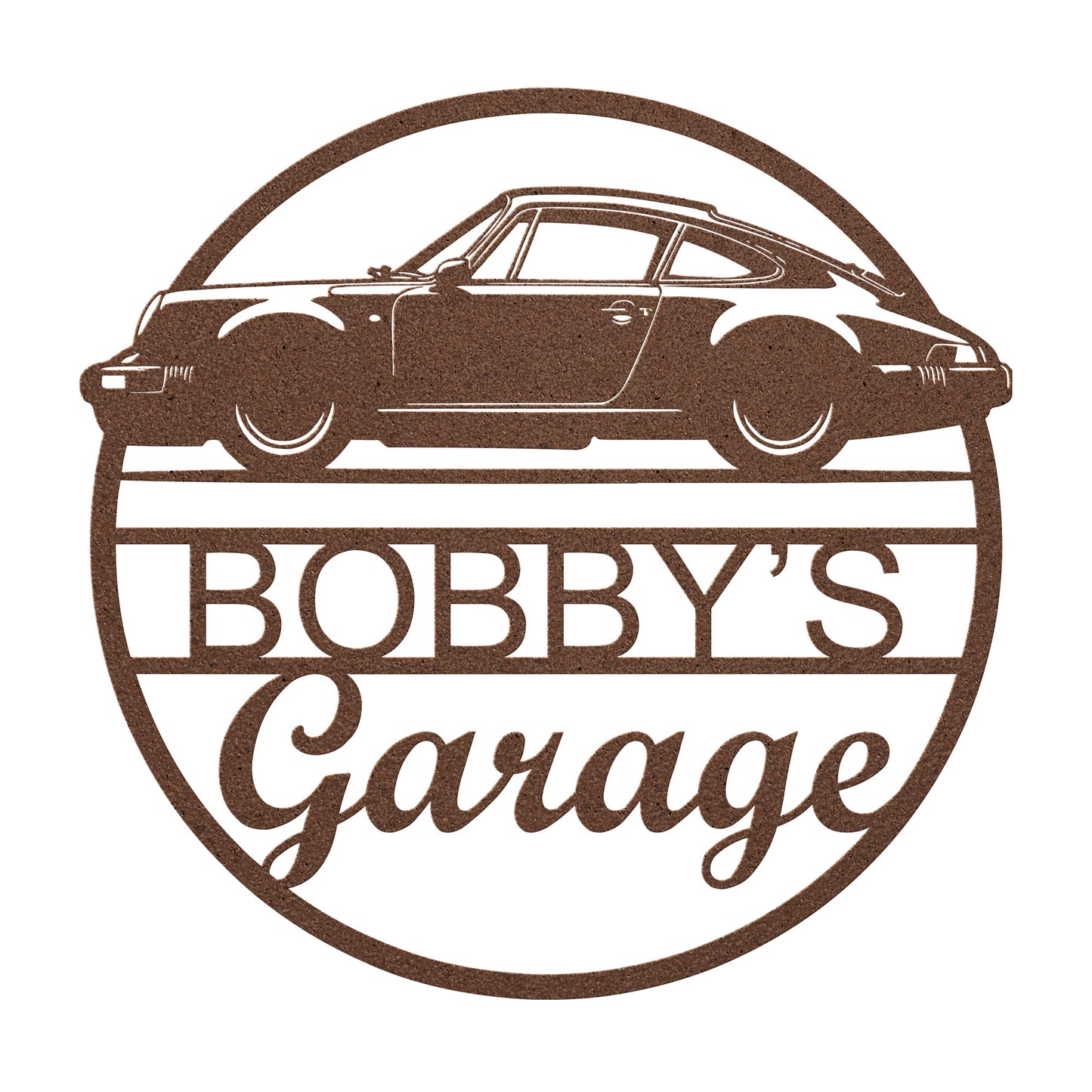 Porsche Custom Retro 911 German Sports Car Theme Metal Wall Sign