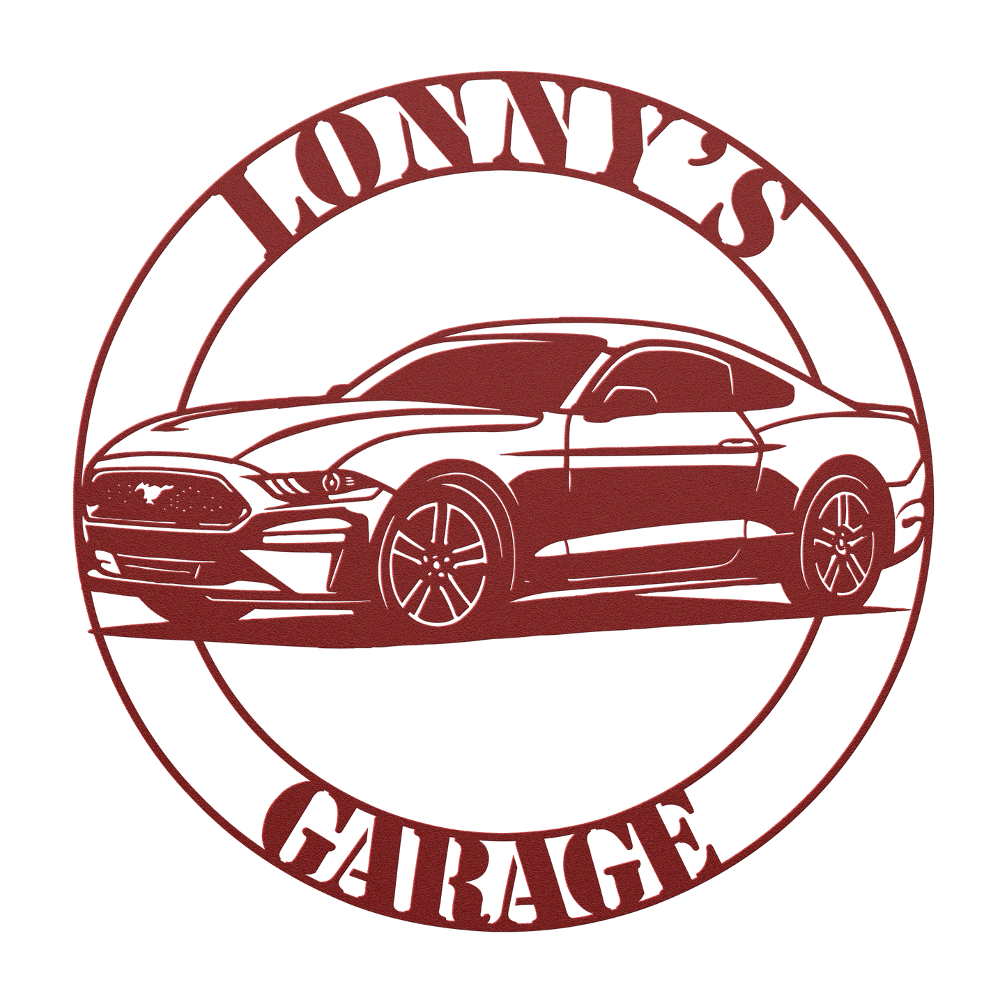 mustang wall art