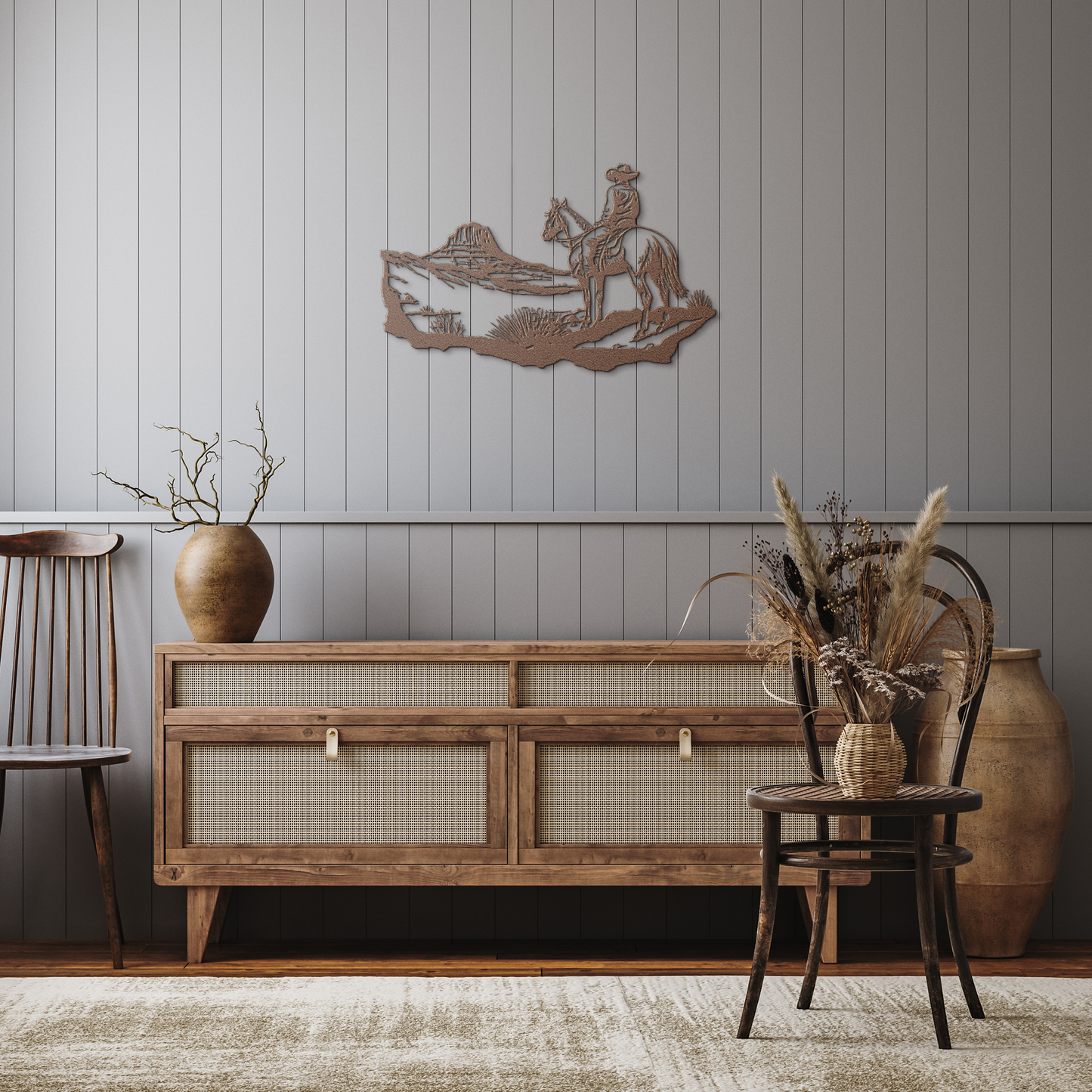 Metal_Cowboy_Wall_Art__Rustic_Western_Copper_Rustic_Hallway_Mockup.png