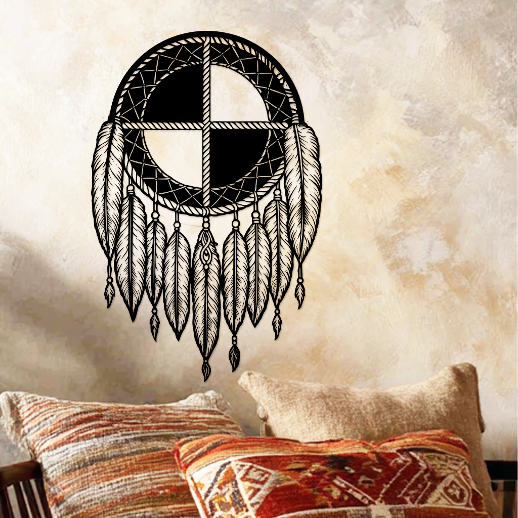 Custom Metal Art Sign - Medicine Wheel | USA Steel, Durable Custom Metal Art Sign - Medicine Wheel | USA Steel, Durable