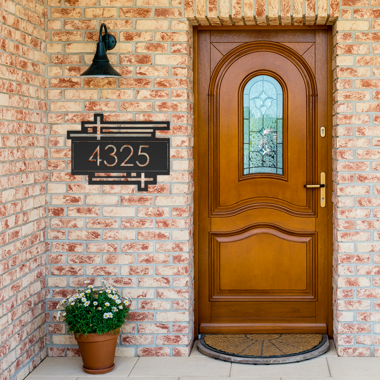 Retro MCM address plaque with custom street name