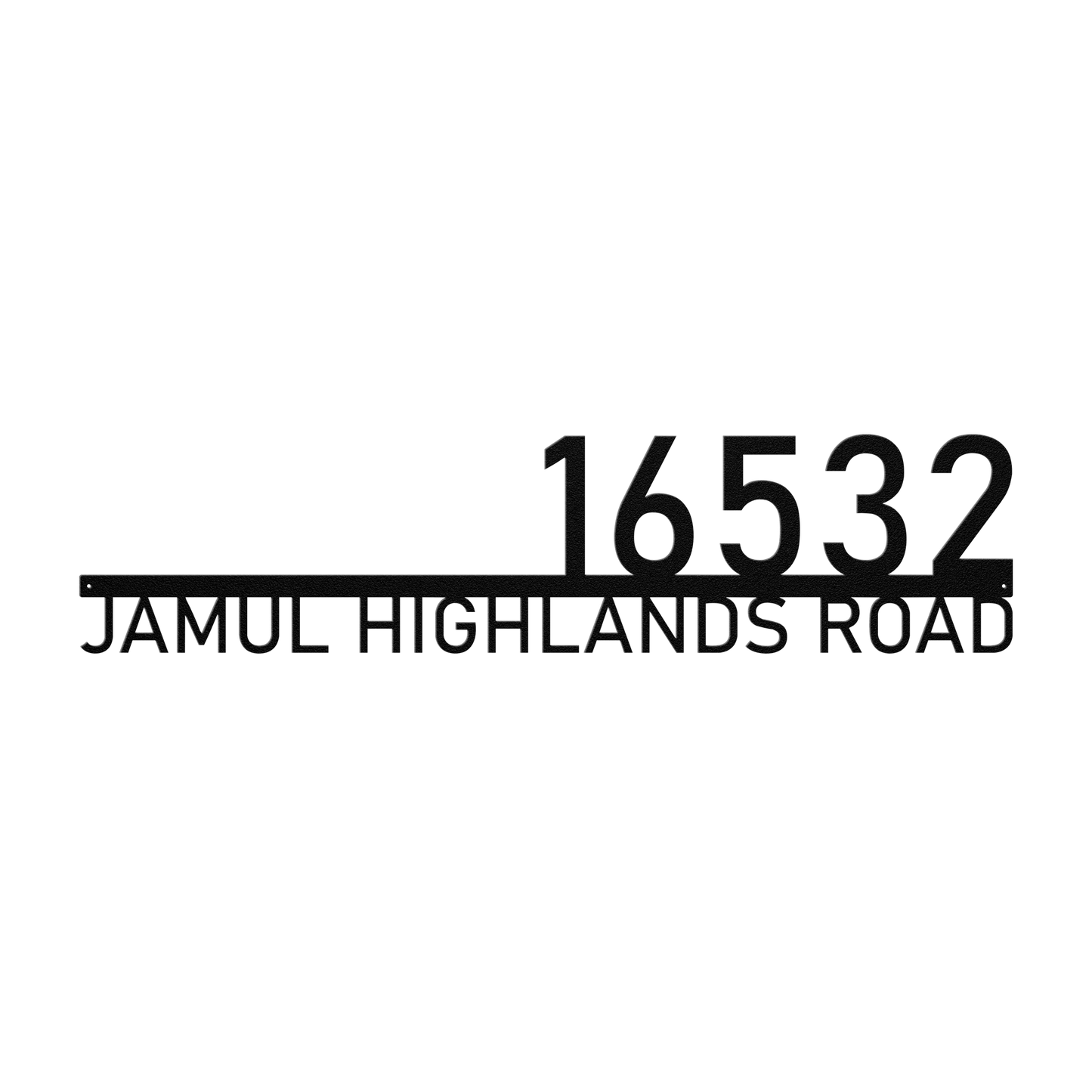 house number sign