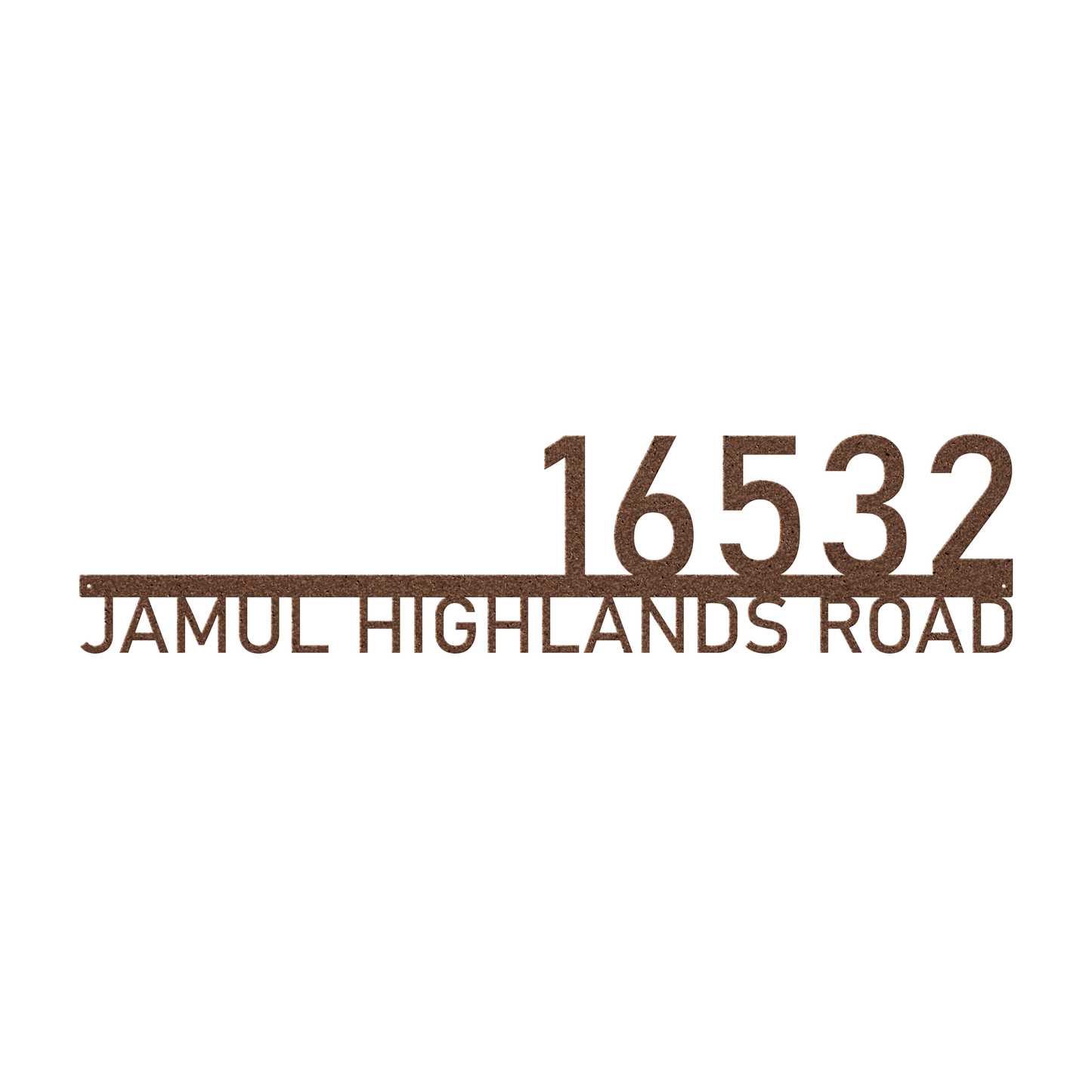 address plaque