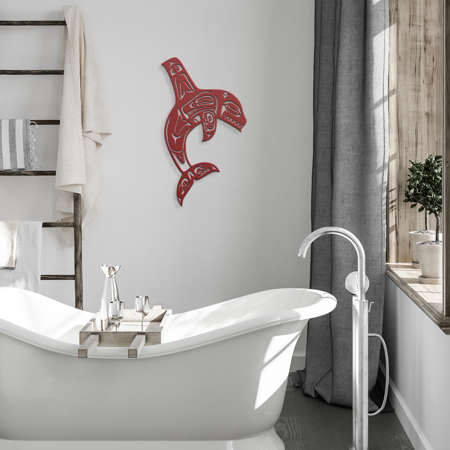Northwest_Tribal_Orca_Totem_Pole_Metal_A_Red_Modern_Bathroom_Mockup.png