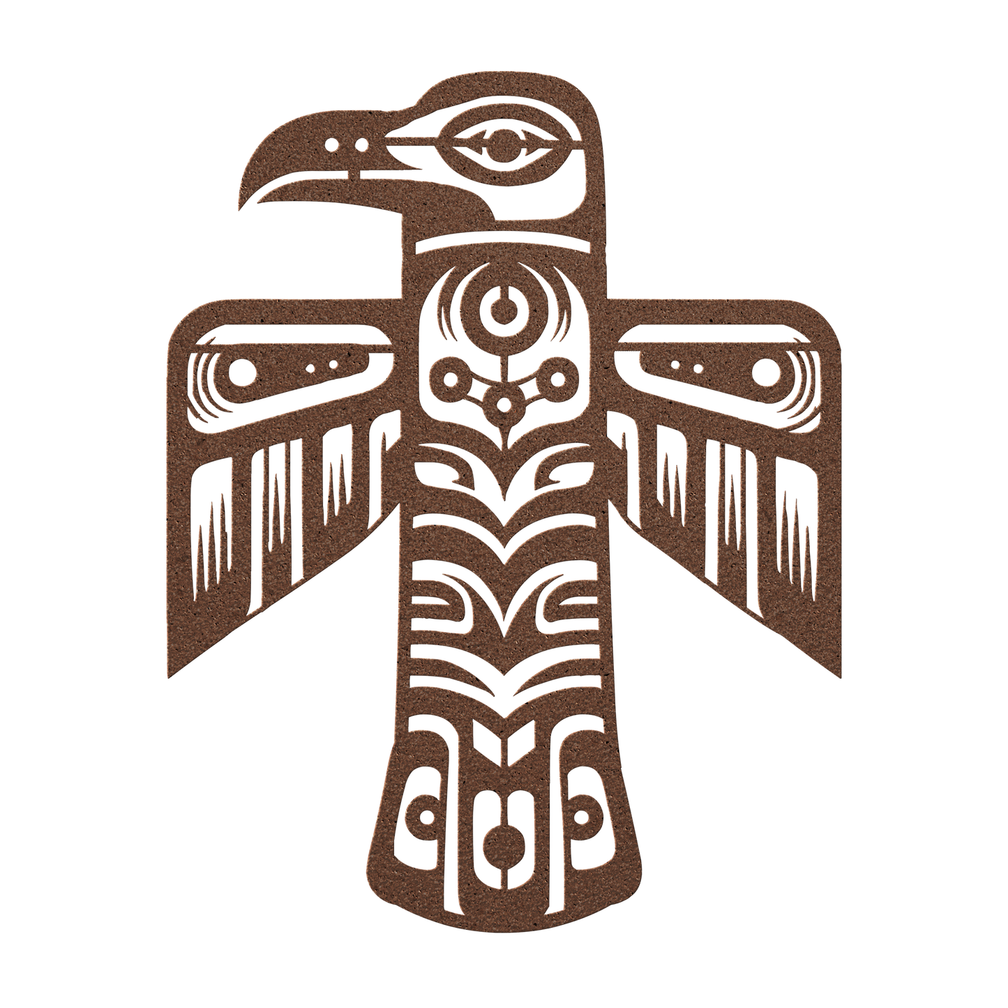 Raven Totem Pole Metal Art