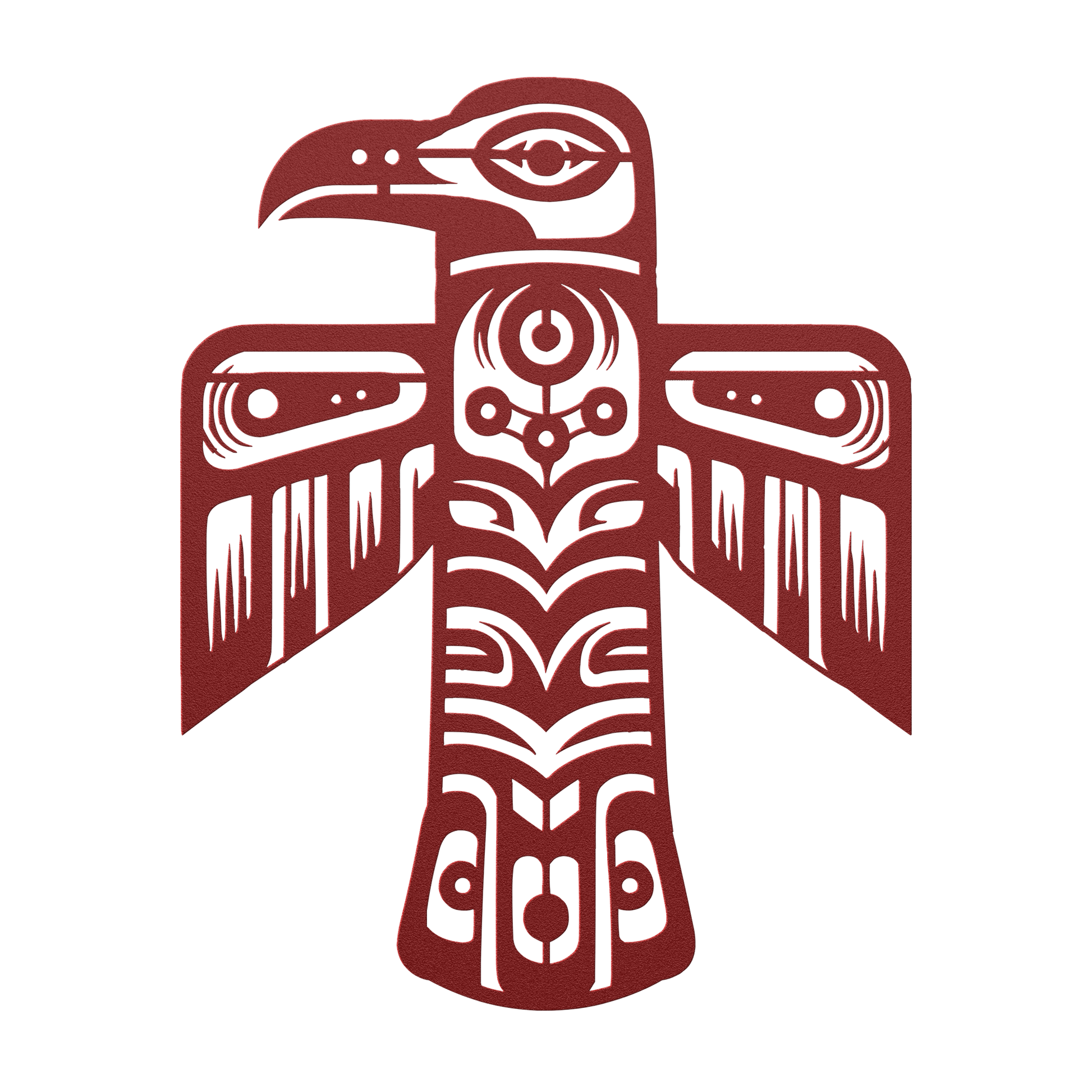 Northwest_Tribal_Raven_Totem_Pole_Metal__Red_Transparent_Mockup.png