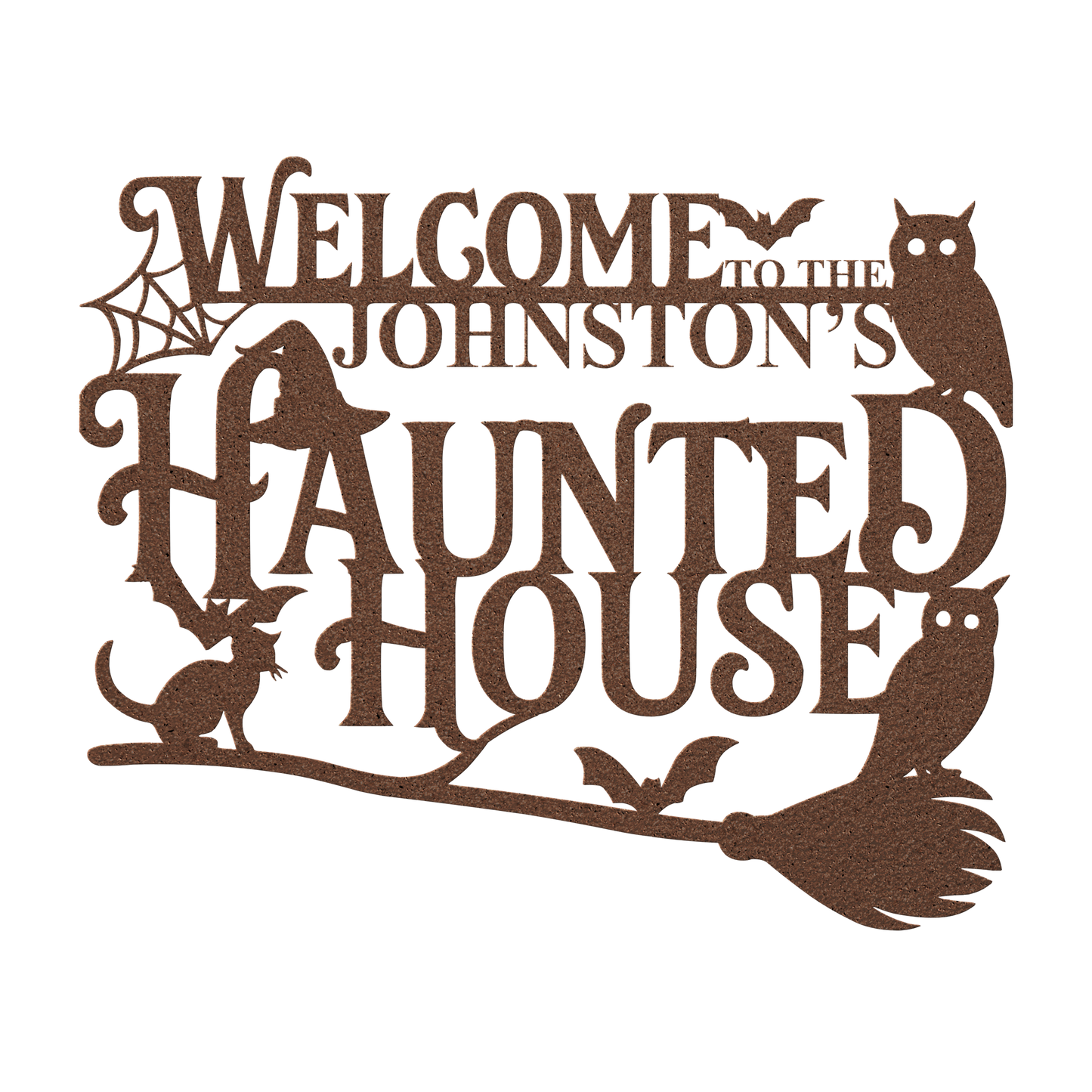 Unique personalized Halloween porch wall art