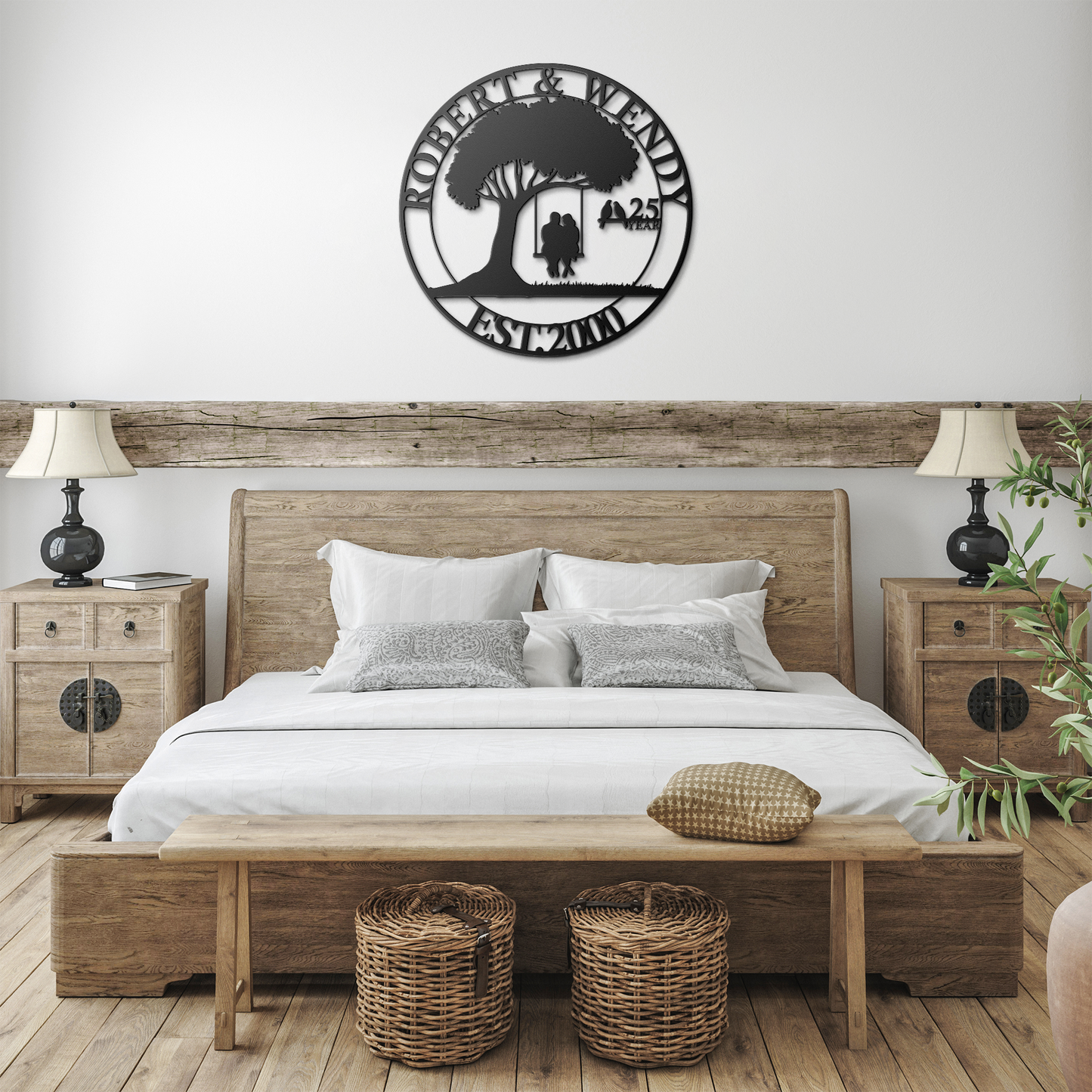 Personalized_anniversary_gift_for_parent_Black_Farmhouse_Bedroom_Mockup.png