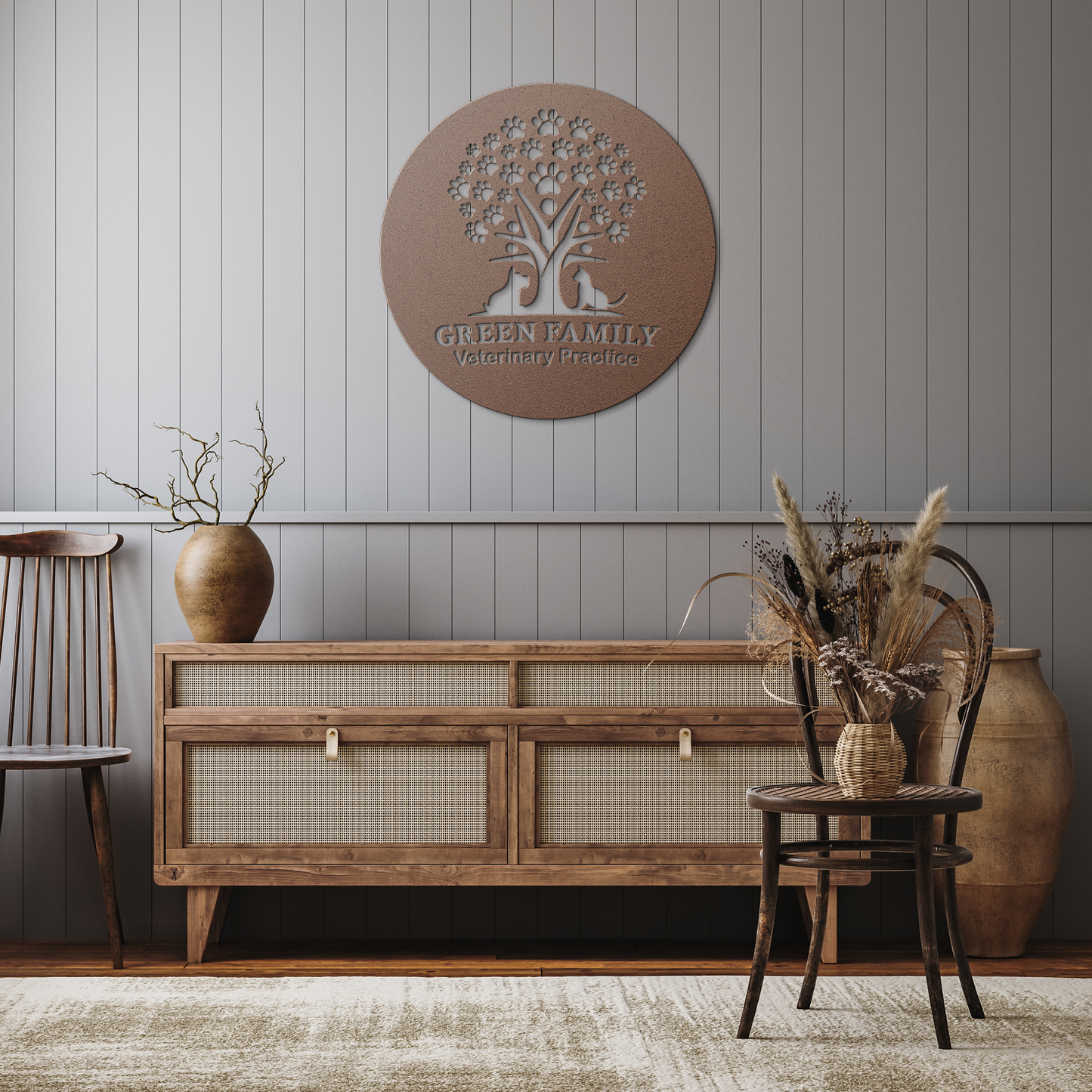 Veterinary_Sign_Copper_Rustic_Hallway_Mockup.png