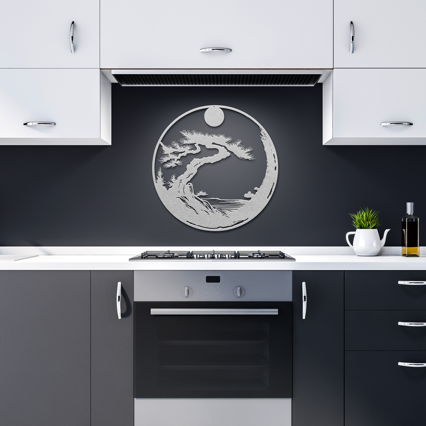 Zen_Enso_Circle_Metal_Wall_Art__Japan_Silver_Dark_Kitchen_Mockup.png
