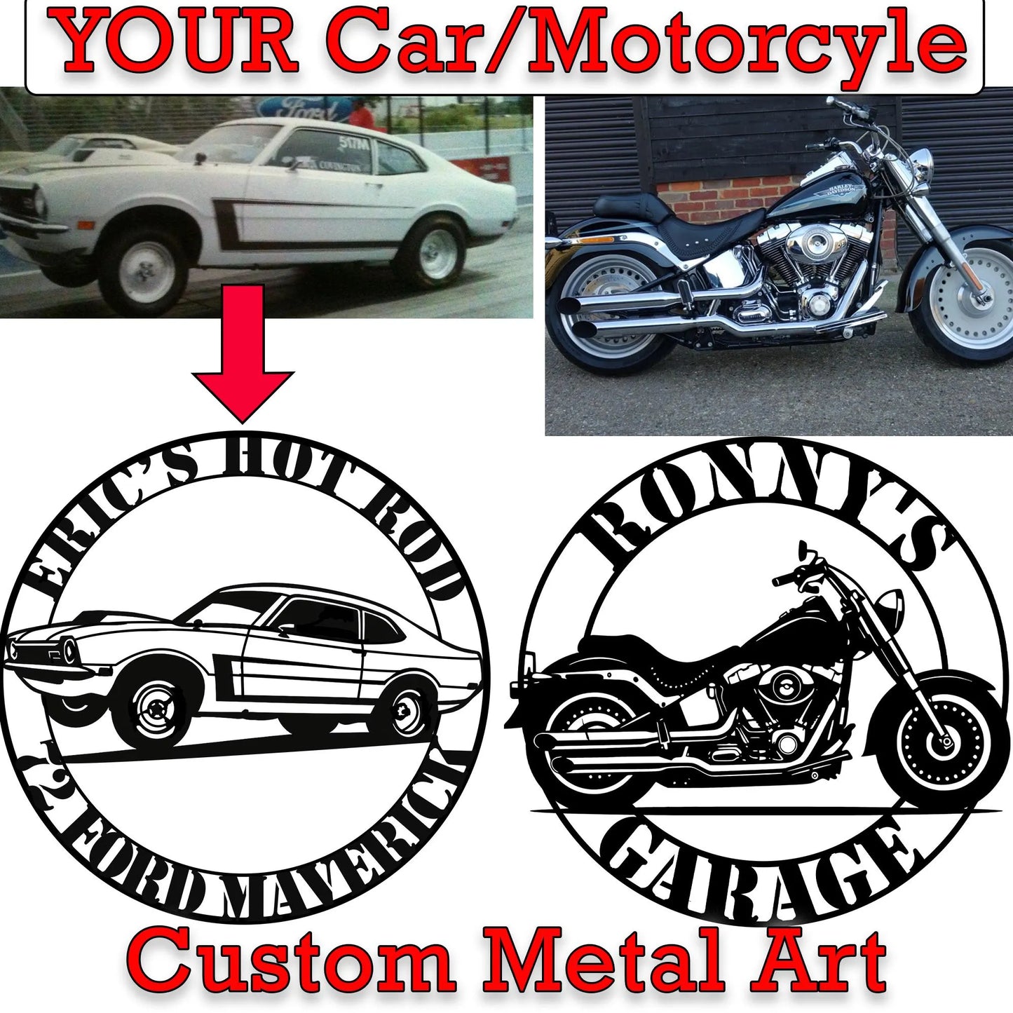 Personalized vehicle wall decor