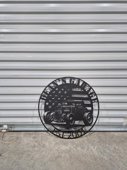 Car lover gift metal sign

