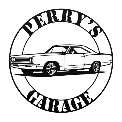 Rustic Road Runner garage wall sign man cave décor