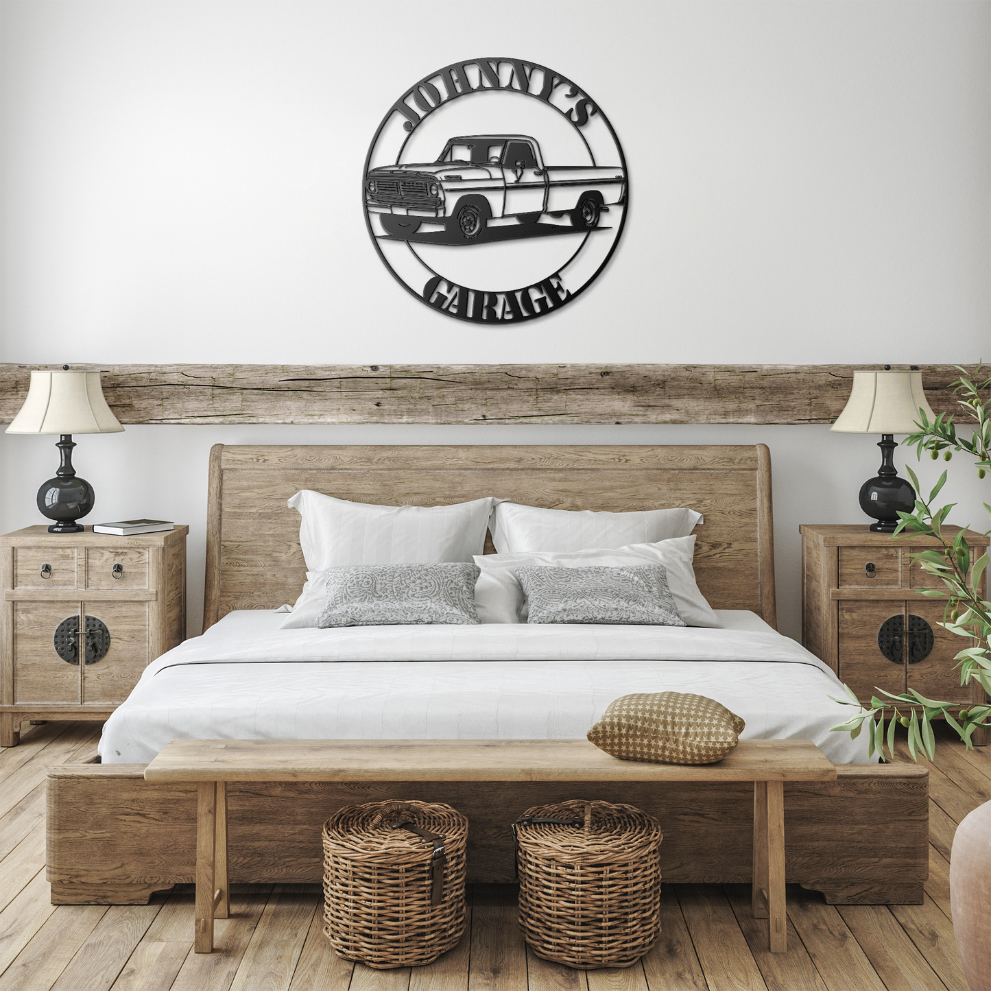 1970_American_Pickup_Truck_Metal_Wall_Ar_Black_Farmhouse_Bedroom_Mockup.png