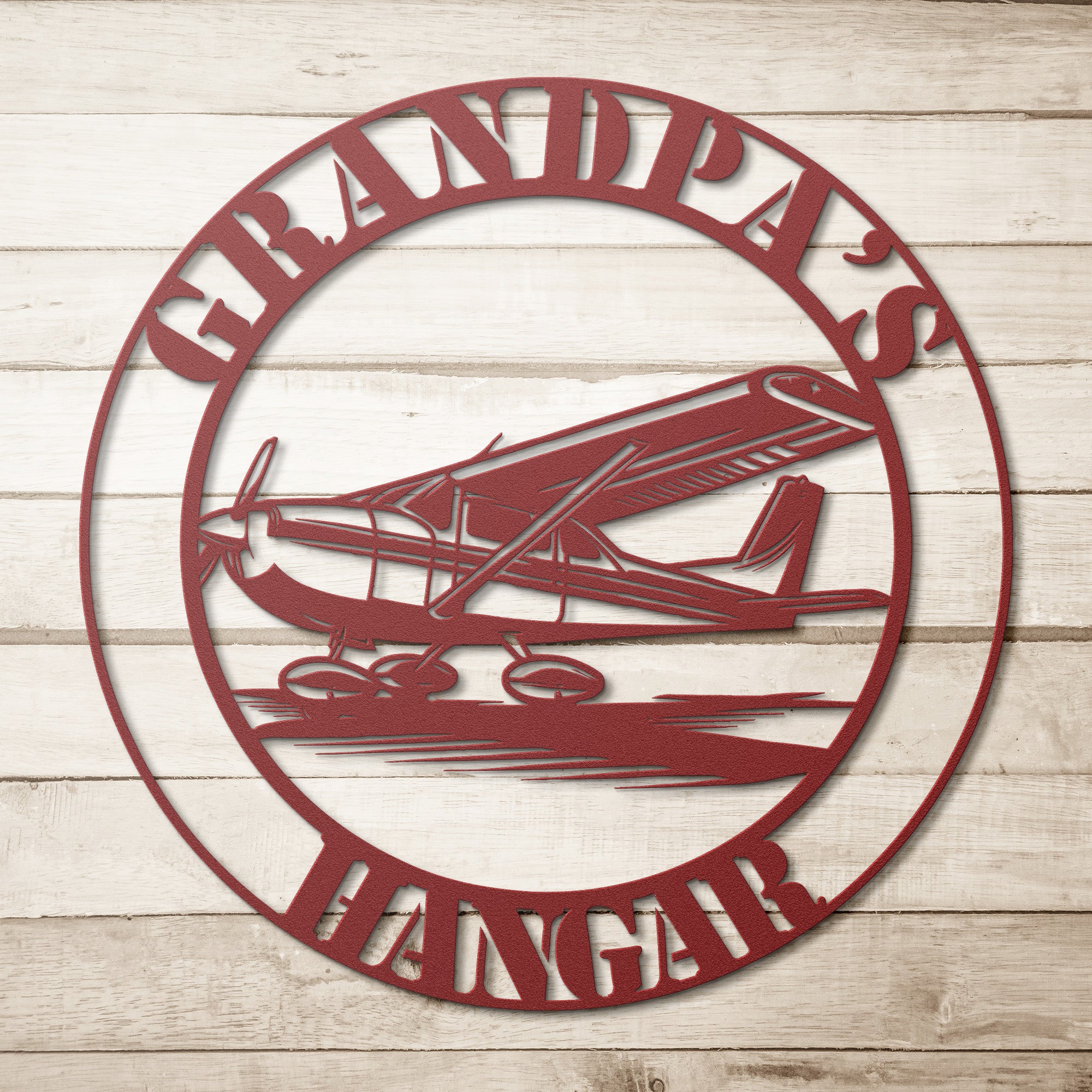 Airplane Name Sign - Custom Cessna | Personalized Gift – Metal Art Signs