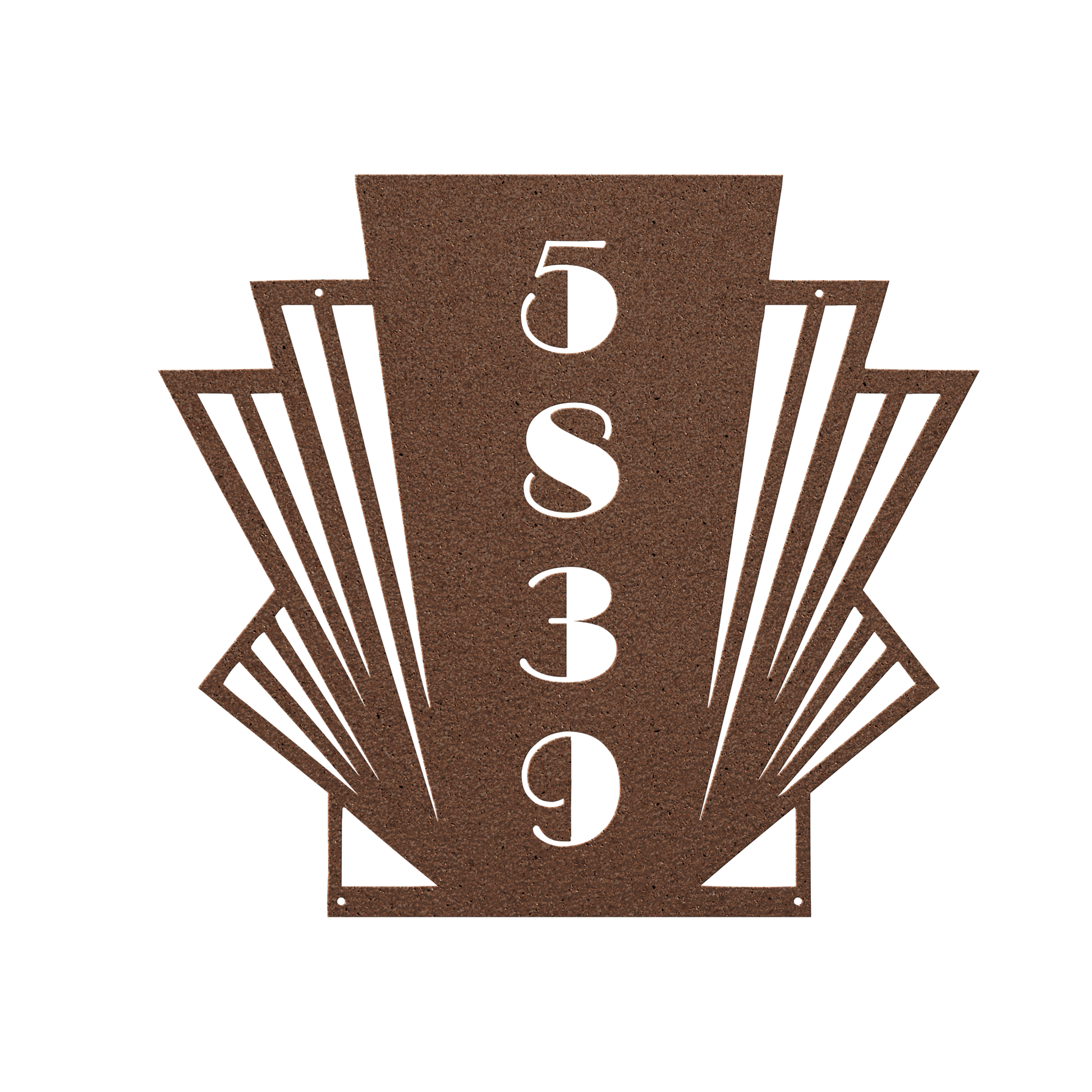 metal house numbers