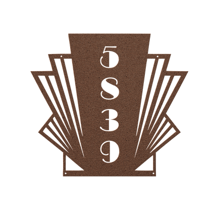 metal house numbers