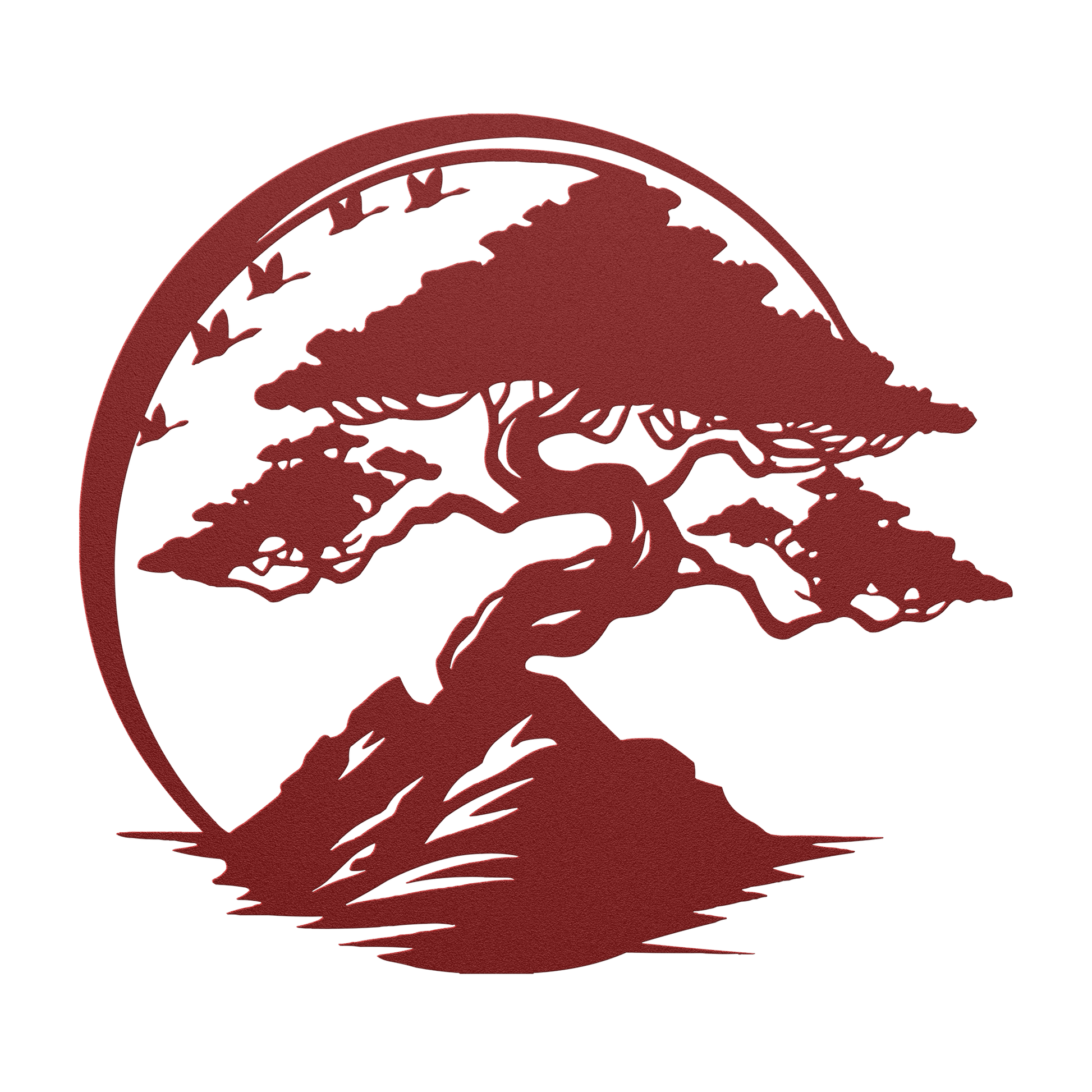 Handmade bonsai metal sign USA