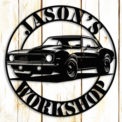 Chevy Camaro metal sign