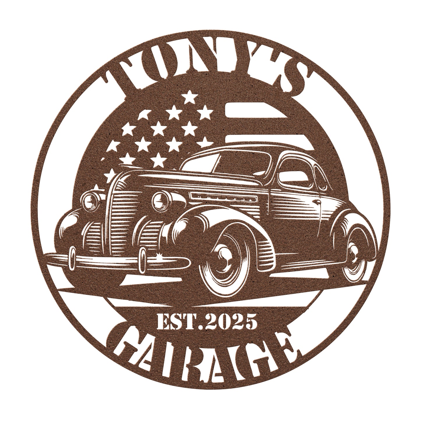 Classic Car 1939 Pontiac Coupe Custom Metal Sign