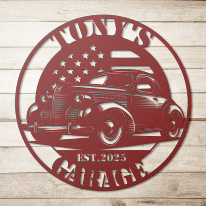 1939 Pontiac Coupe Metal sign
