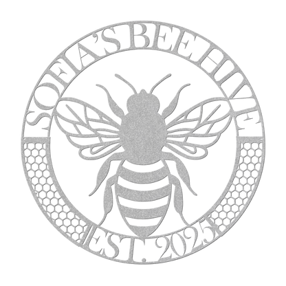 Custom_Bee_Apiary_Metal_Sign_Personalize_Silver_Transparent_Mockup.png_15493998
