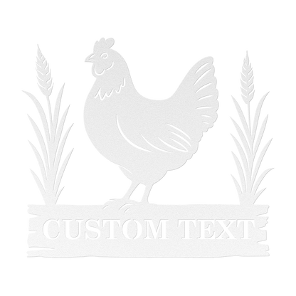 Country farmhouse chicken coop wall decoration