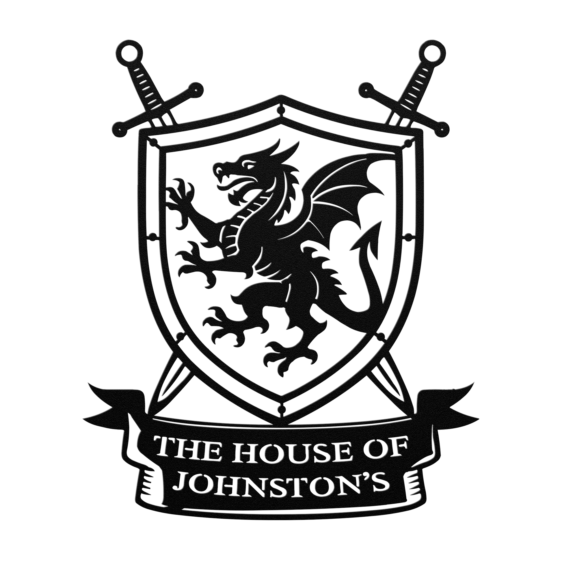 Custom_Family_Dragon_Crest_Metal_Sign___Black_Transparent_Mockup.png
