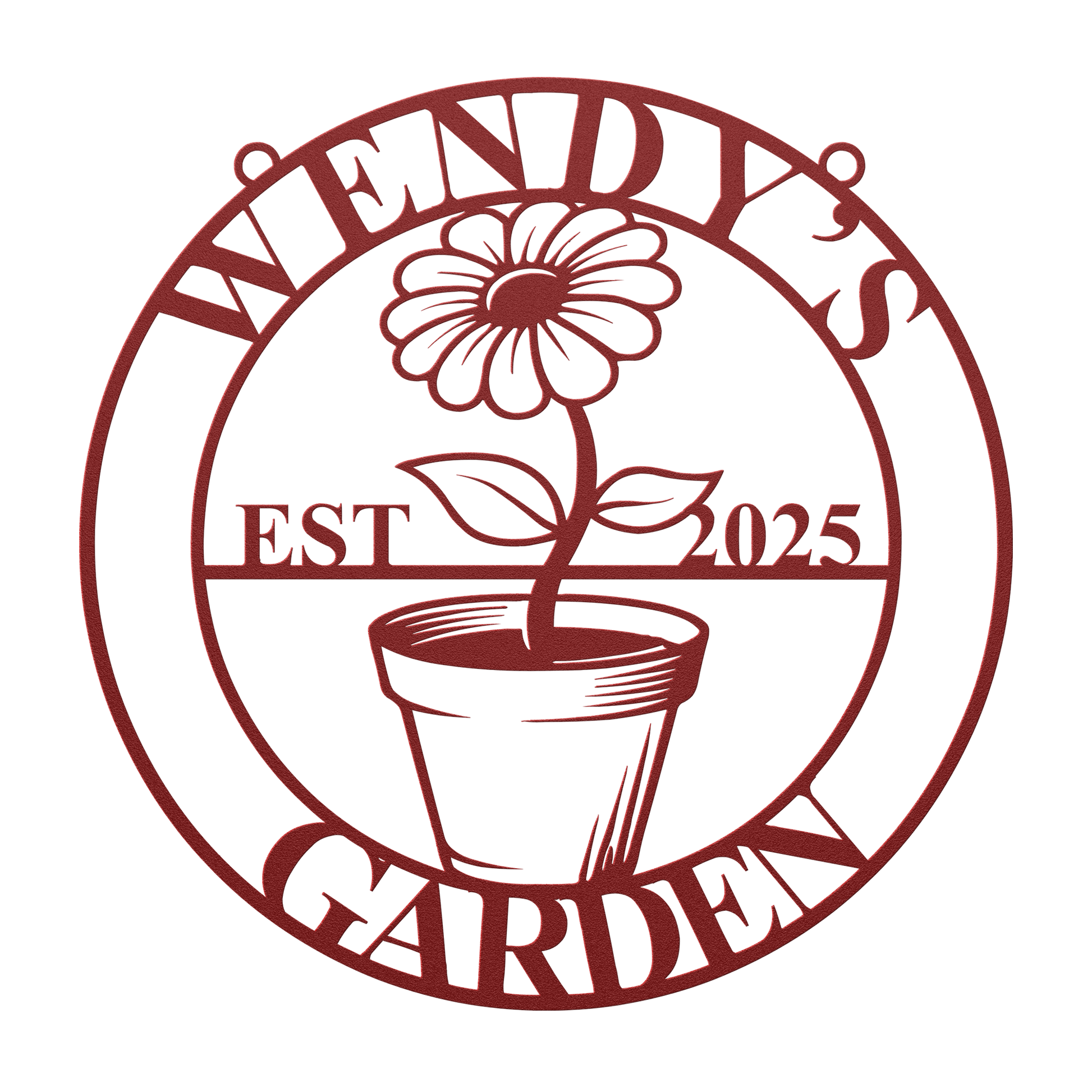 personalized garden sign