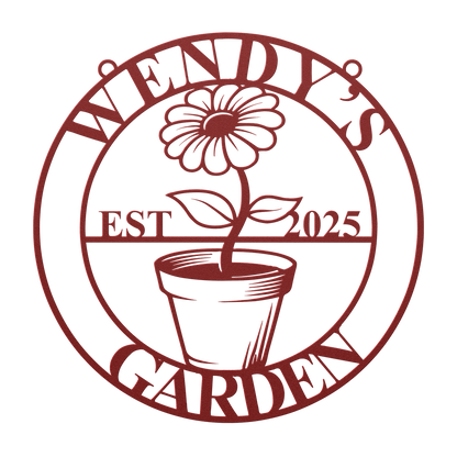 personalized garden sign