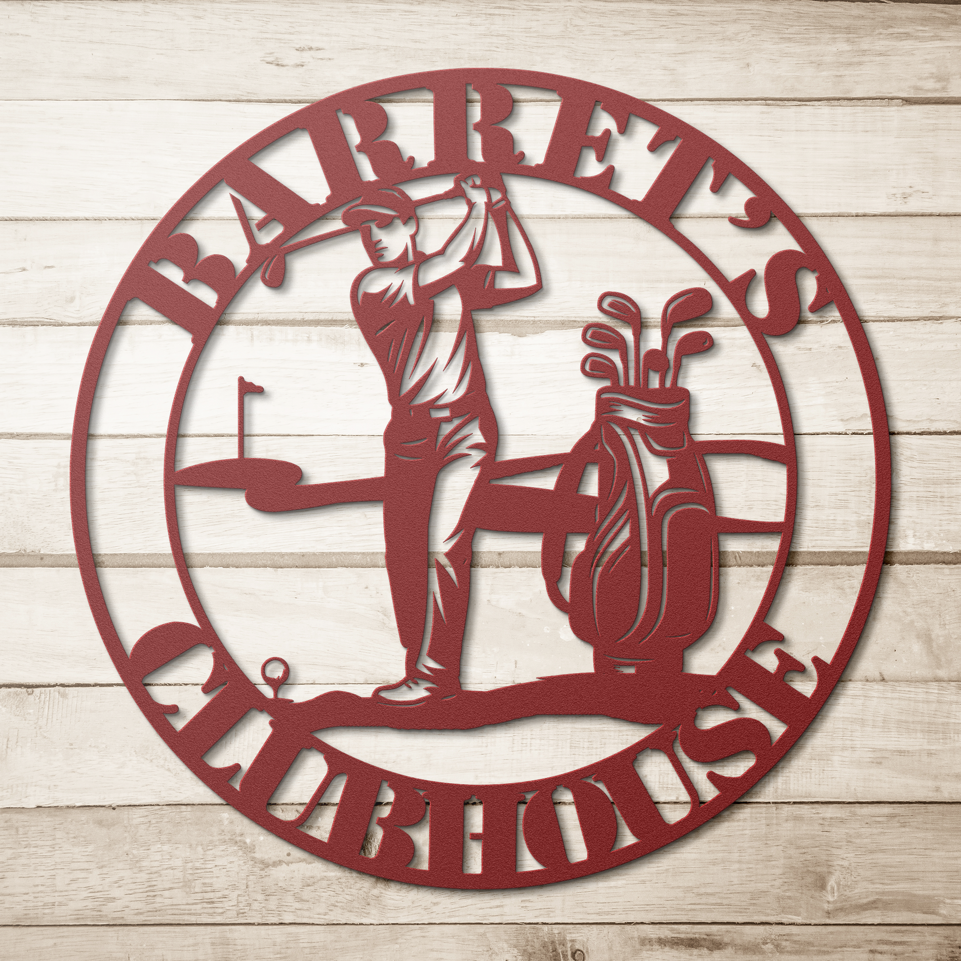 club house sign