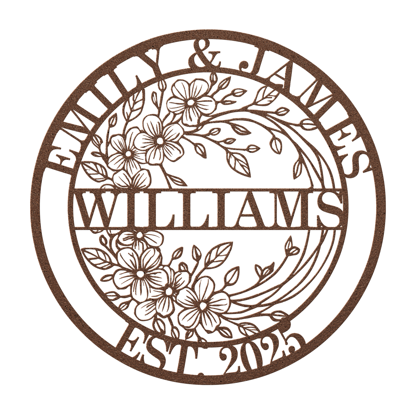 metal monogram