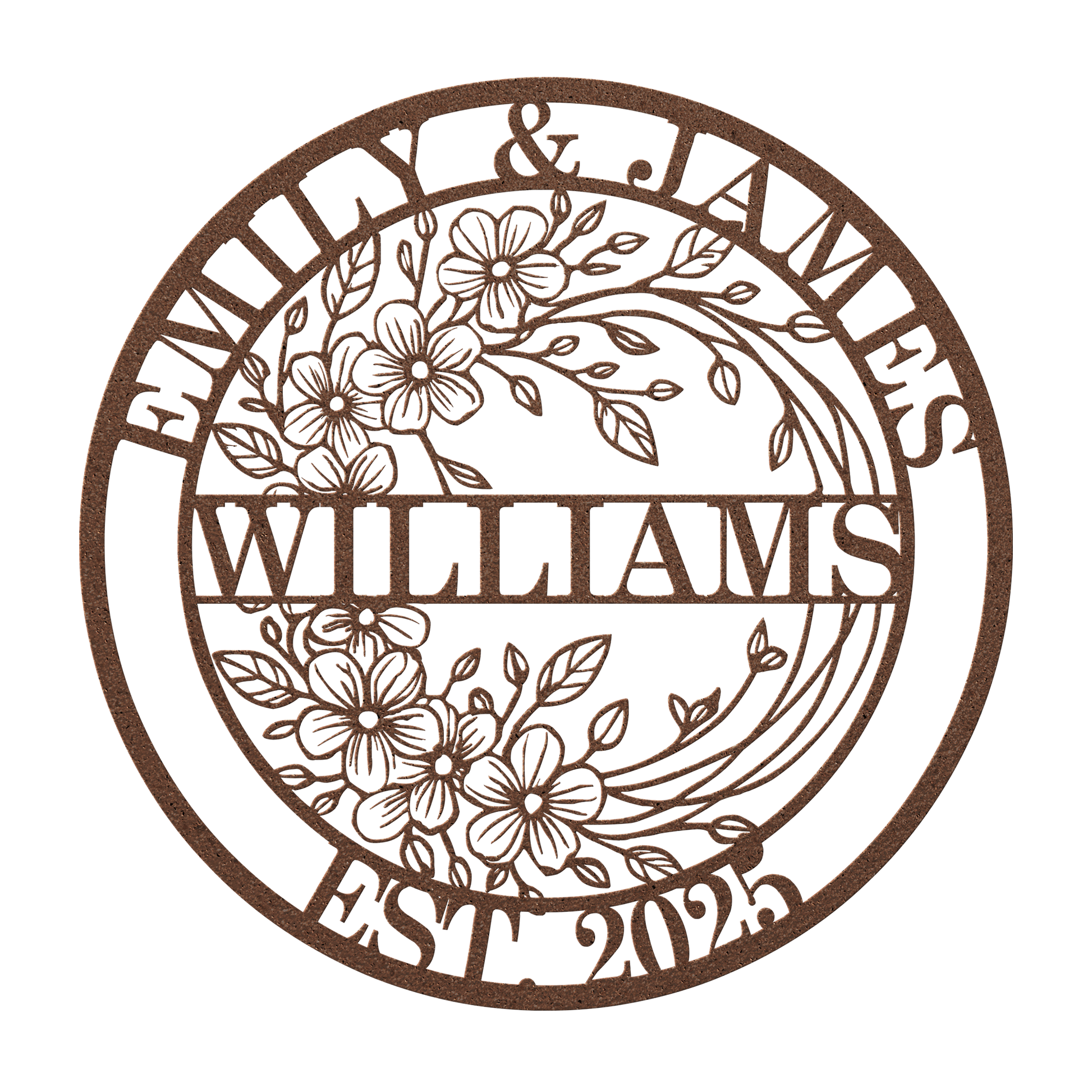 metal monogram