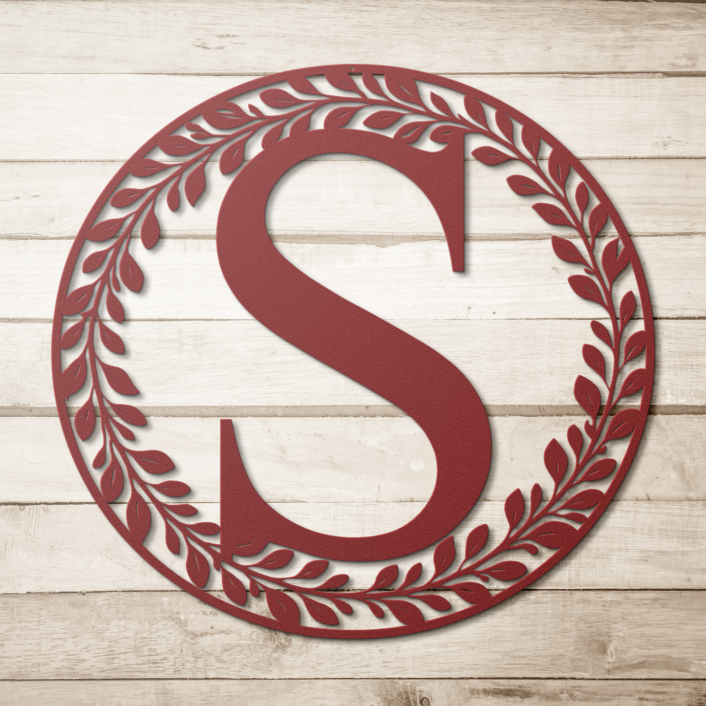 personalized initial letter metal sign for home decor