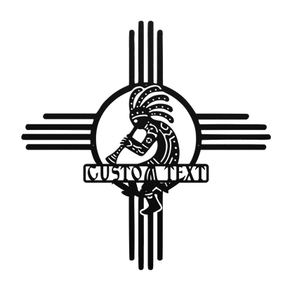 custom Zia Kokopelli metal sign