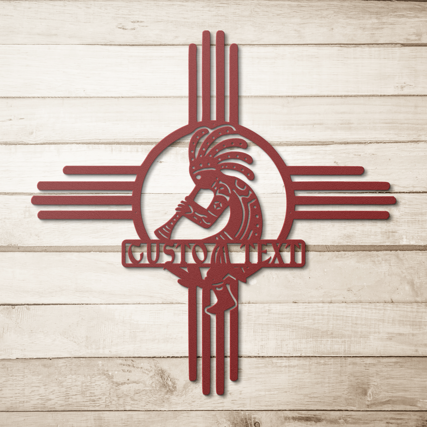 personalized Southwest metal sign with custom text